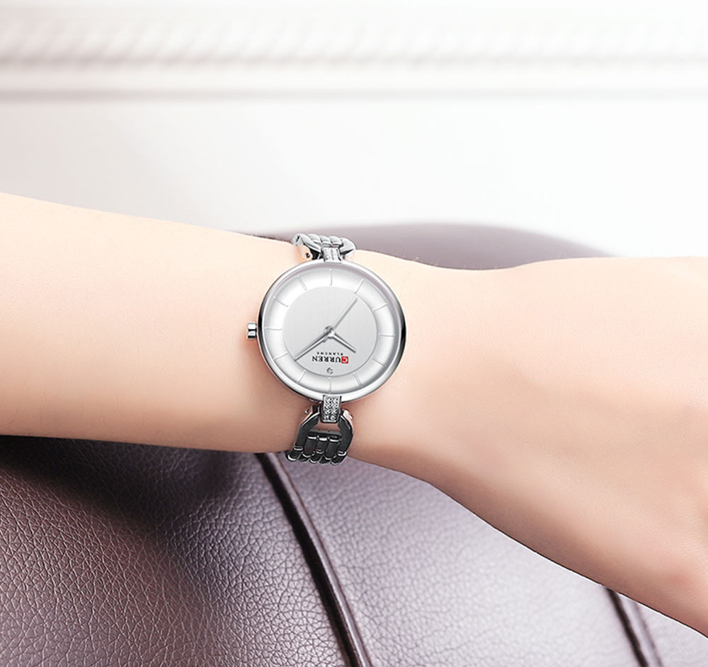 Curren Women's Watch Luxury Brand Fashion Stainless Steel Wristwatches Ladies Black Female Clock 2020