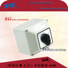 LW26 Rotary cam Switch/Isolator Switch LW26 Cam Changeover Switch 1-0-2 2pole wit box TDM