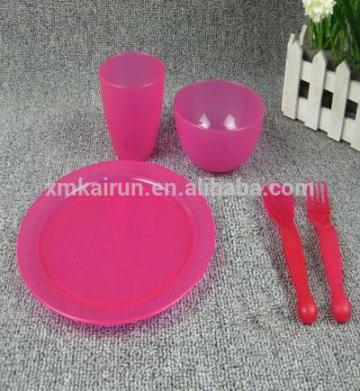 Set of 5pcs Picnic tableware set/plastic tableware/wholesale tableware