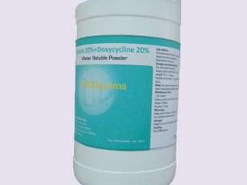 Vet Tylosin 20%+Doxycycline 20% Water Soluble Powder