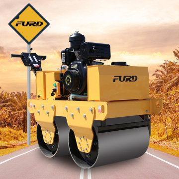 550kg double drum hand road roller compactor with Favorable Price