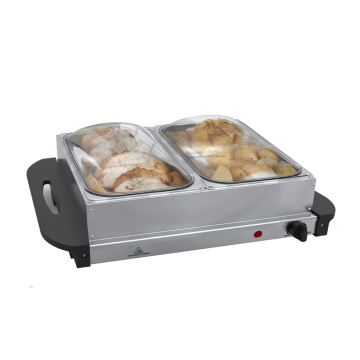 Buffet Warmer met twee 2,5L voedselbakken