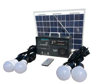 10w Solar Electricity Lighting Generating System Kit