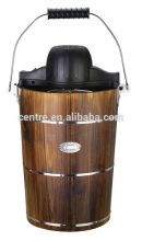 Wooden bucket Ice Cream Maker / 6 quart / Hard ice cream / Manual ice cream machine
