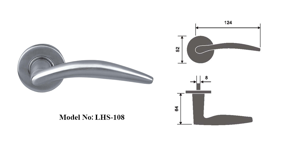 Simple Modern Stainless Steel Door Handles