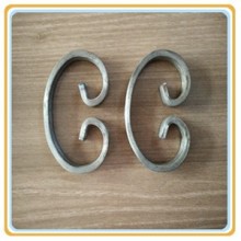 Decorative wrought iron railing part forged steel scroll manufacturer
