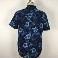 Men polyester cotton Floral Print Custom Shirt