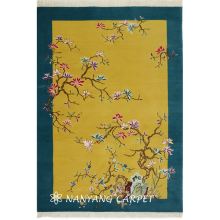 4'x6' Handwoven Chinese Wool Silk Carpet