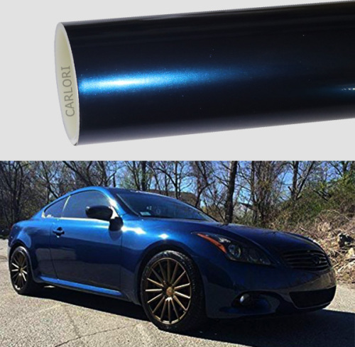 gloss blue car wrap vinyl