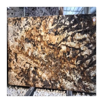 Golden Mountain Granite Luxurious Slabs for Hotel Reception Desks