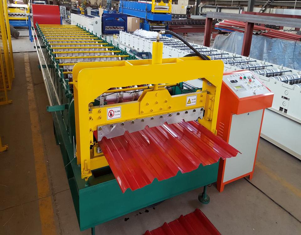 Single Sheet Trapezoidal Wall Board Roll Forming Machine