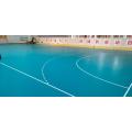 Mat de la cancha de balonmano en interiores