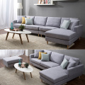 Wooden Arm Lounge Couch Stoff Sofa Set