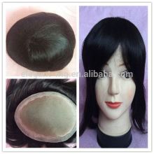 Elegant-wig bleached knots natural hair toupee, malaysian straight blonde hair toupee paypal accept