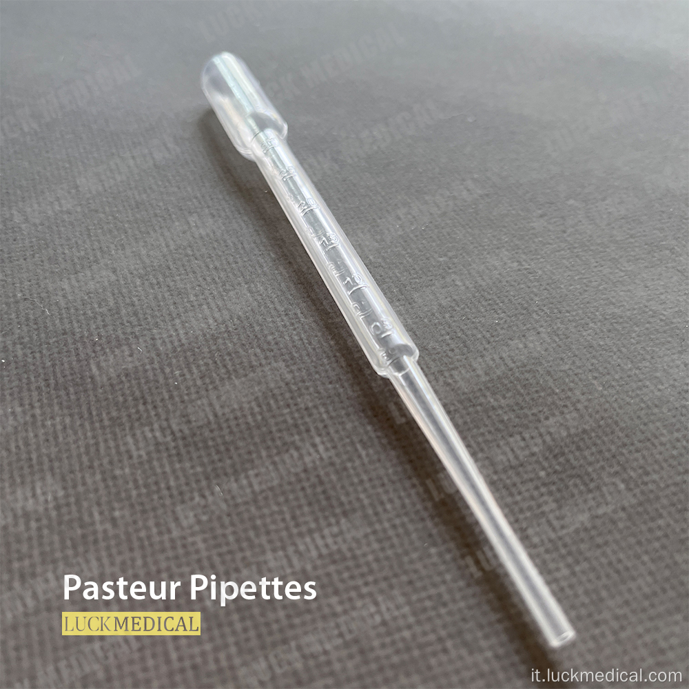 3 ml di pipette pastori graduate