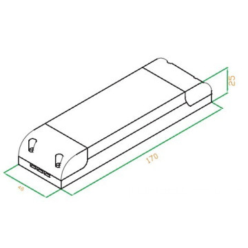 ETL 110V 26W dimbare LED driver