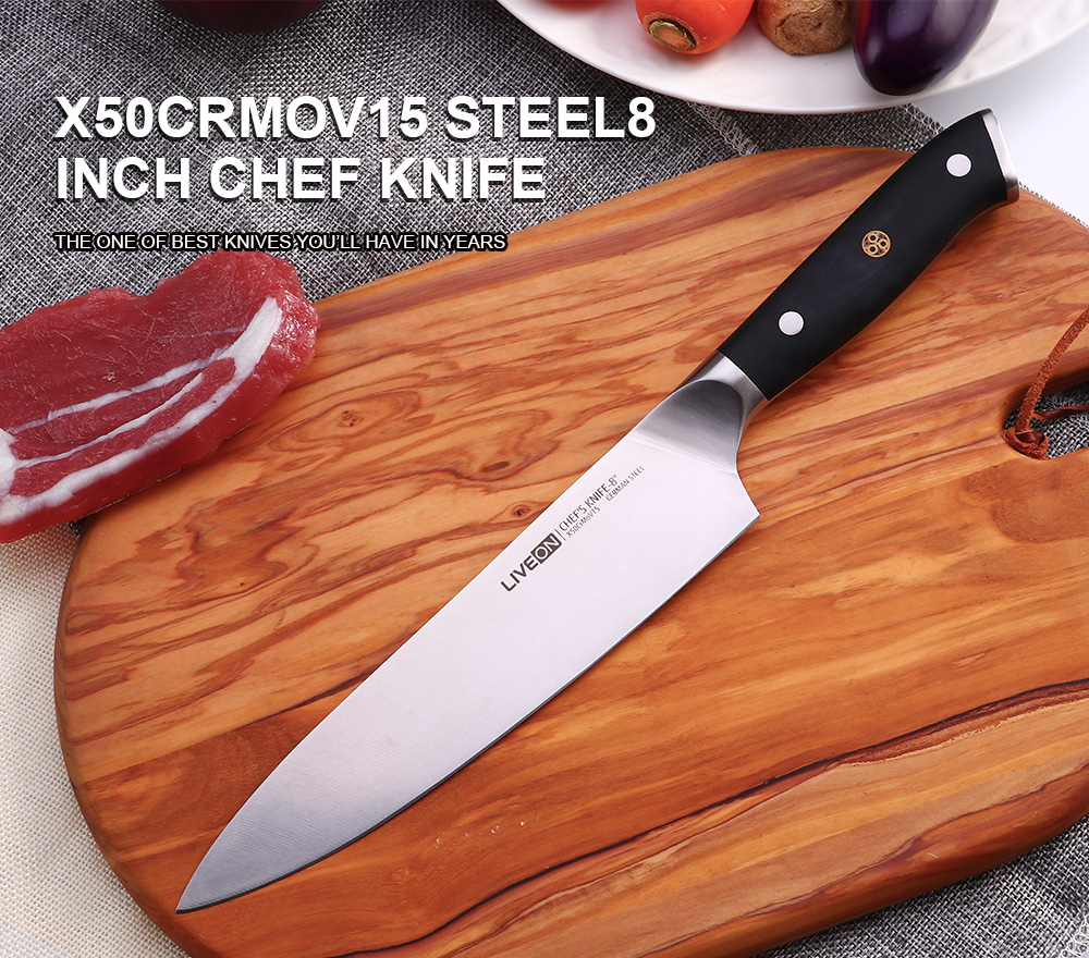 German 1.4116 Steel 8 inch Chef Knife