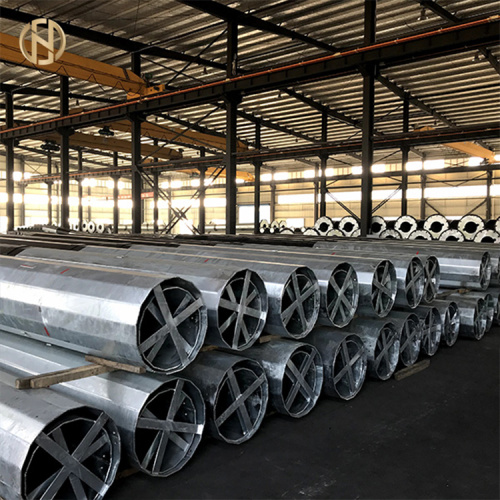 12M Telephone Galvanized Steel Octagonal Pole