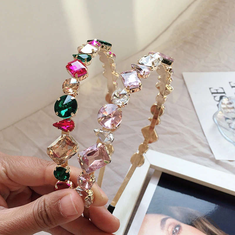 Fashion Diamond Crystal Rhinestone Hairband Baroque Headband for Women Girls Luxury Hair Accessories