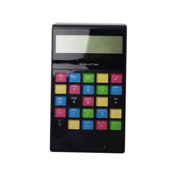 8 Digits World Time Desk Calculator with Colorful Button