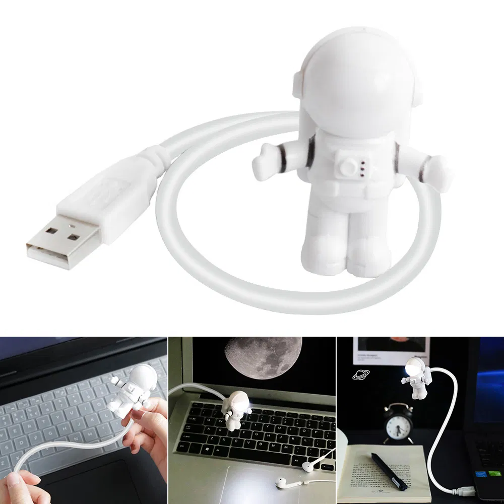 USB Astronaut, LED Light Astronaut, Night Light Creative Book Light