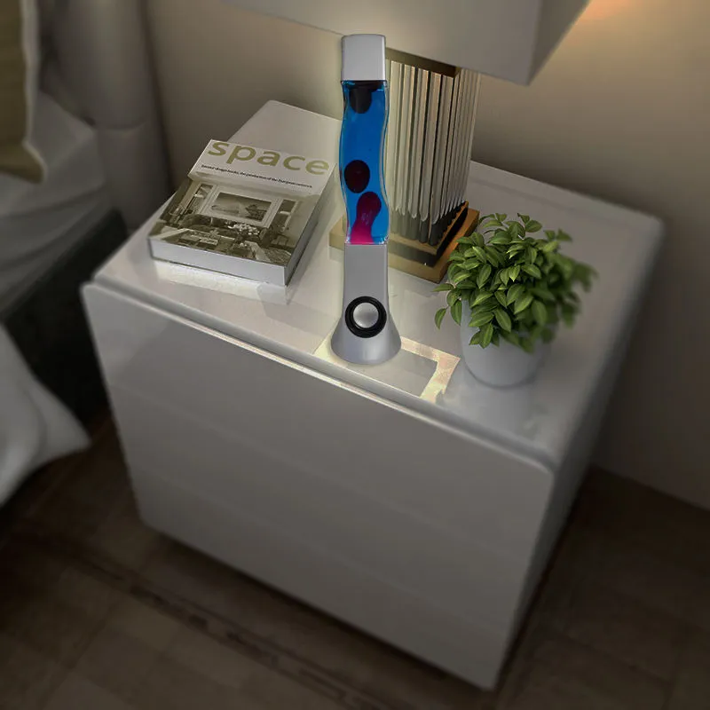 High-Quality Bedroom Speaker with Colorful Lava Lamp and Light