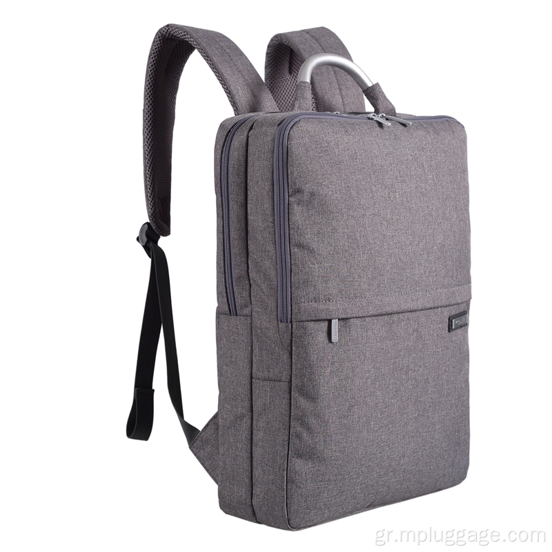 Γκρίζο απλό κατιονικό Business Laptop Backpack Προσαρμογή