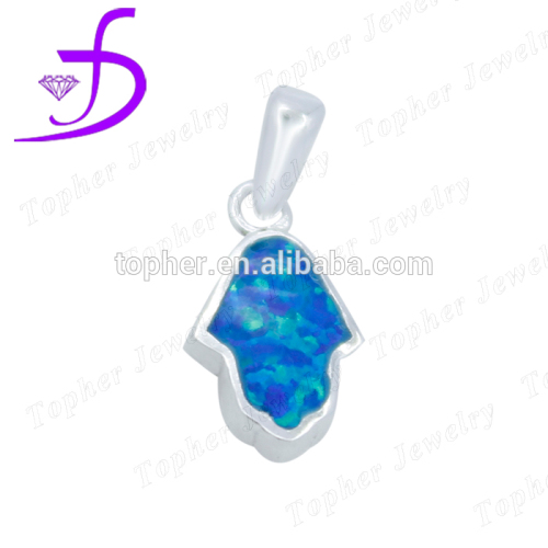 wholesale Attractive Style hamsa shaped opal pendant