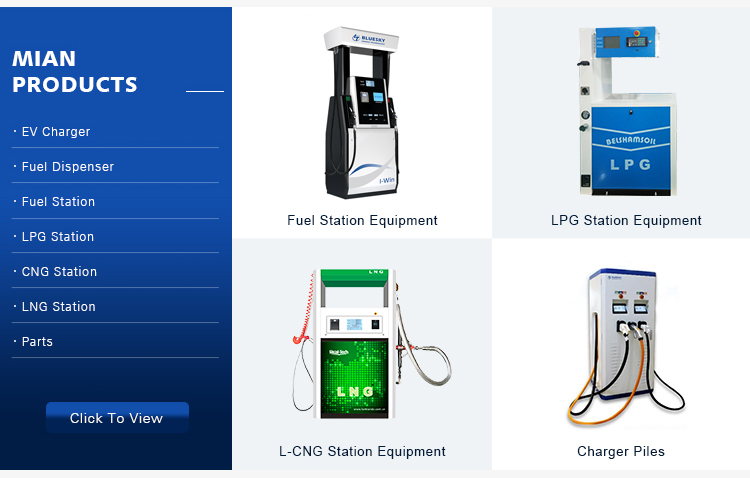 Electronic Calibration Four Nozzle Fuel Dispenser For Gas Station