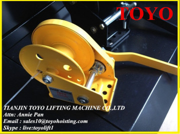 toyo manual hand winch /wire rope hand winch /hand winch small