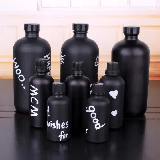 500ml Boston Bottle Liquid Glass Transparent Bottle/Black Bottle with Dropper/Essential Oil Bottle