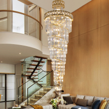 Customize Modern Luxury Crystal Empire Chandelier for Empire Hotel Lobby
