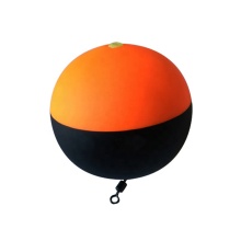 EVA Material BOBBERS Fishing Float Ball 70MM Black Orange with Swivel