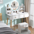 Makeup Vanity Mirror with Lights and Table Set