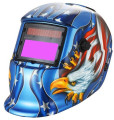 溶接のヘルメット自動黒ずみ溶接マスク pp 材料アップリケ