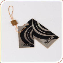 Custom logo made hang tag string lock with plastic tag seal