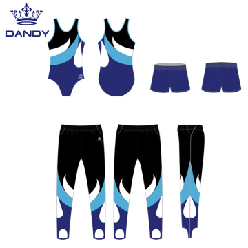 Gadis Spandex Borong Gimnastik Leotard