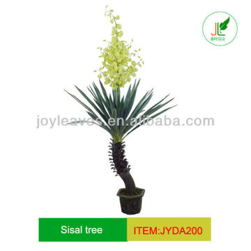 decorative artificial sisal tree with flowers