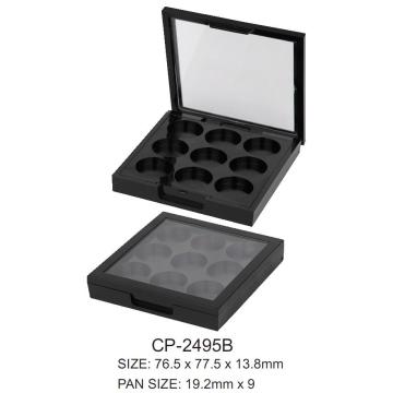 Empty Square Compact Case dengan 9 godet bulat