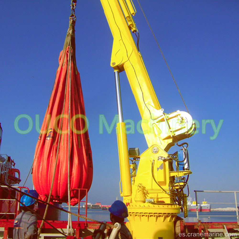 Grúa de cubierta marina con brazo telescópico 4T30M