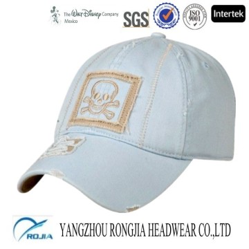Promotinal Fashion Applique Baseball Cap/ Cotton Sports Hat