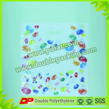 White LDPE Smooth Glue Patch handle bags