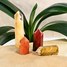 Spirit Crystal Quartz Stone Mookite Point Tower