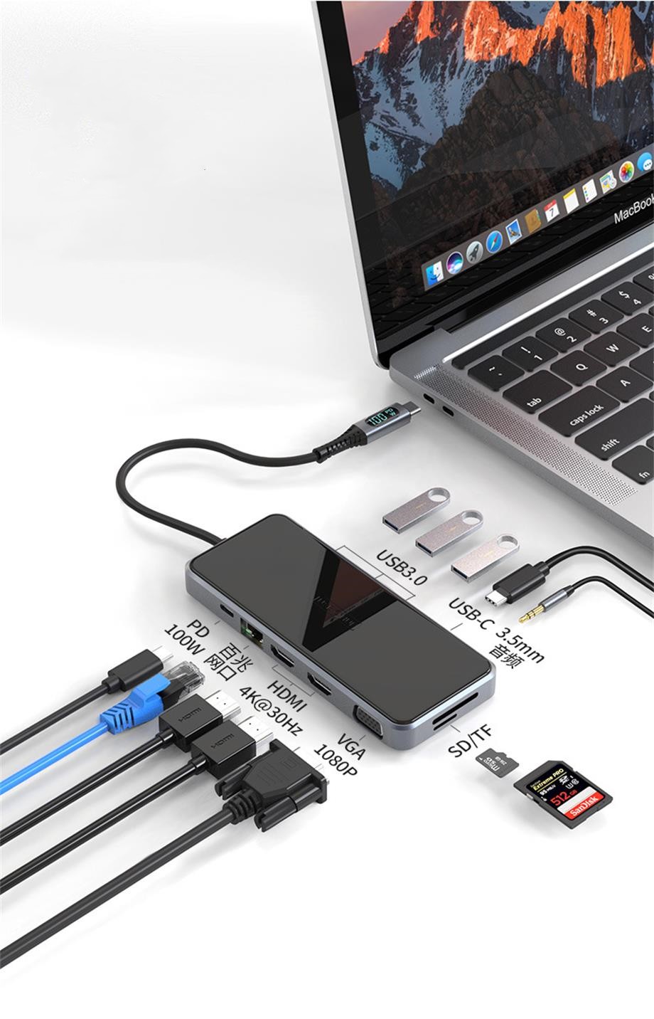 High Power Usb C Hub