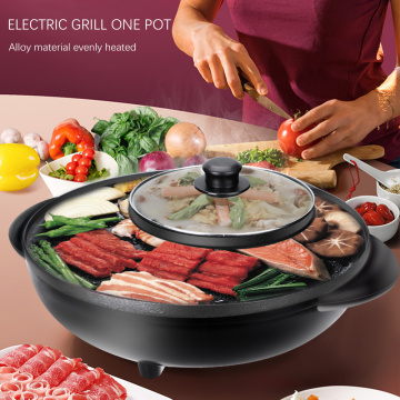 Portable bbq electric grill smokeless bbq electric bakeware
