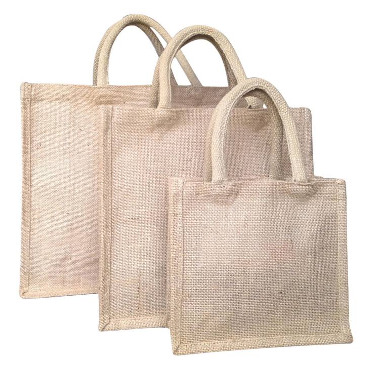 The lock edge jute handbag