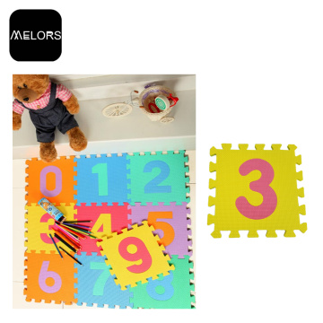 Детский блокирующий коврик-головоломка из пеноматериала EVA с числами