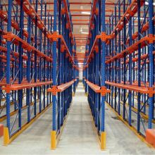 High density warehouse racking system drive through racking