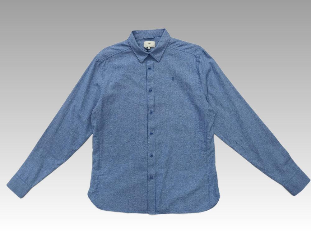 BLUE MELANGE MEN'S SHIRTS