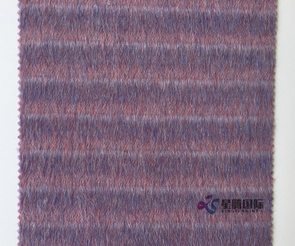 Wool Blend Long Hair Woven Fabric